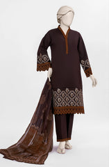 EMBROIDERED CAMBRIC STITCHED 3 PIECE