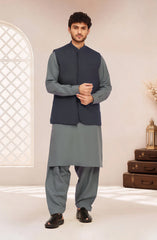 CHARCOAL SUITING WAISTCOAT