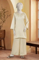 EMBROIDERED VISCOSE STITCHED 2 PIECE