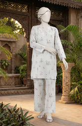 PRINTED CAMBRIC STITCHED 2 PIECE