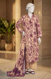 PRINTED LAWN STITCHED 3 PIECE