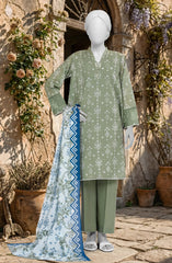 PRINTED TEXTURED LAWN 3PCS UNSTITCHED