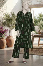 PRINTED CAMBRIC STITCHED 2 PIECE