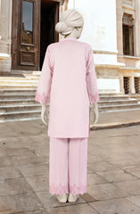 EMBROIDERED CAMBRIC STITCHED 2 PIECE