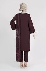 EMBROIDERED CAMBRIC STITCHED 3 PIECE
