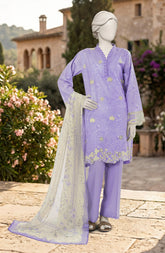 EMBROIDERED PRINTED LAWN 3PCS UNSTITCHED