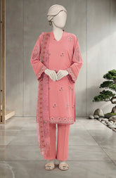 EMBROIDERED CAMBRIC 3PCS UNSTITCHED