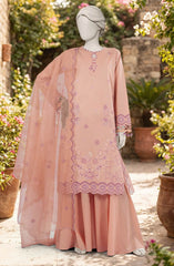 EMBROIDERED CAMBRIC 3PCS UNSTITCHED