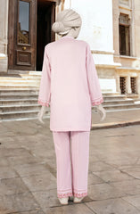 EMBROIDERED CAMBRIC STITCHED 2 PIECE