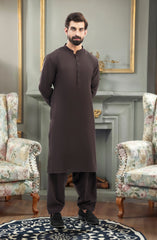 CHOCOLTE BROWN BLENDED KAMEEZ SHALWAR