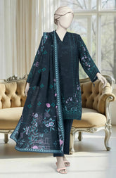 PRINTED KHADDAR 3PCS UNSTITCHED