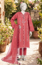 EMBROIDERED CAMBRIC 3PCS UNSTITCHED