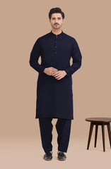 NAVY BLENDED KAMEEZ SHALWAR