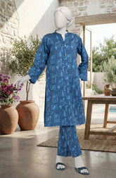 PRINTED CAMBRIC STITCHED 2 PIECE