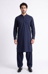 NAVY BLENDED KAMEEZ SHALWAR