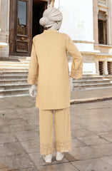 EMBROIDERED CAMBRIC STITCHED 2 PIECE