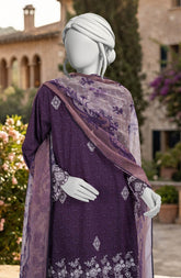 EMBROIDERED PRINTED LAWN 3PCS UNSTITCHED