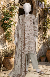PRINTED TEXTURED LAWN 3PCS UNSTITCHED