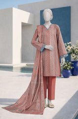 PRINTED TEXTURED LAWN 3PCS UNSTITCHED