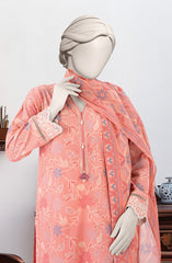 EMBROIDERED PRINTED LAWN STITCHED 3 PIECE