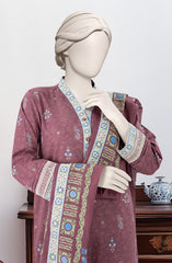 EMBROIDERED PRINTED LAWN STITCHED 3 PIECE