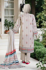 PRINTED ZARI TAR LAWN STITCHED 3 PIECE