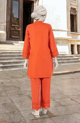 EMBROIDERED CAMBRIC STITCHED 2 PIECE