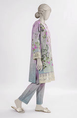 EMBROIDERED PRINTED CAMBRIC STITCHED 2 PIECE