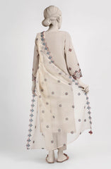 EMBROIDERED CAMBRIC STITCHED 3 PIECE