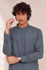 TEAL-GREEN BLENDED KAMEEZ SHALWAR