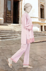 EMBROIDERED CAMBRIC STITCHED 2 PIECE