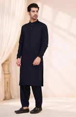 NAVY BLENDED KAMEEZ SHALWAR