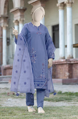 EMBROIDERED CAMBRIC STITCHED 3 PIECE