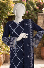 EMBROIDERED CAMBRIC 3PCS UNSTITCHED