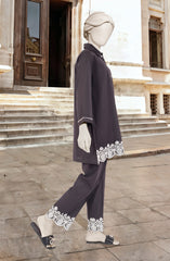 EMBROIDERED CAMBRIC STITCHED 2 PIECE