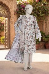 EMBROIDERED PRINTED LAWN 3PCS UNSTITCHED