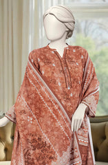 PRINTED KHADDAR 3PCS UNSTITCHED