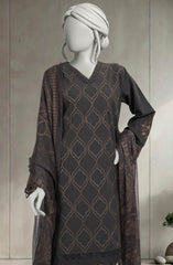 EMBROIDERED CAMBRIC 3PCS UNSTITCHED
