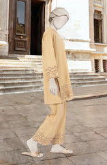 EMBROIDERED CAMBRIC STITCHED 2 PIECE