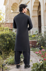 BLACK 100% COTTON KAMEEZ SHALWAR