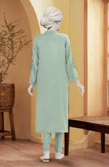 EMBROIDERED VISCOSE STITCHED 2 PIECE