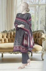 PRINTED KHADDAR 3PCS UNSTITCHED