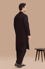 CHOCOLATE-BROWN 100% COTTON KAMEEZ SHALWAR
