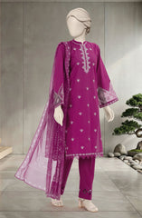 EMBROIDERED CAMBRIC 3PCS UNSTITCHED