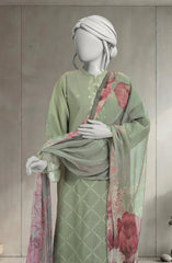 EMBROIDERED CAMBRIC 3PCS UNSTITCHED