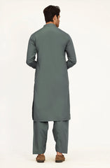 SEA-GREEN BLENDED KAMEEZ SHALWAR