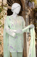 PRINTED TEXTURED LAWN 3PCS UNSTITCHED
