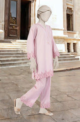 EMBROIDERED CAMBRIC STITCHED 2 PIECE