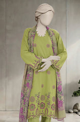 EMBROIDERED CAMBRIC 3PCS UNSTITCHED