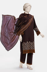 EMBROIDERED CAMBRIC STITCHED 3 PIECE